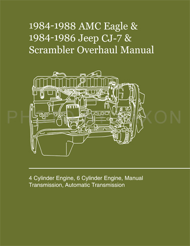 1984-1988 Eagle and CJ-7/Scrambler Engine/Transmission Overhaul Manual
