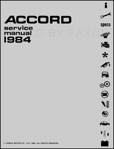 1993 Honda accord lx repair manual