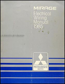 1985 Mitsubishi Mirage Wiring Diagram Manual Original 