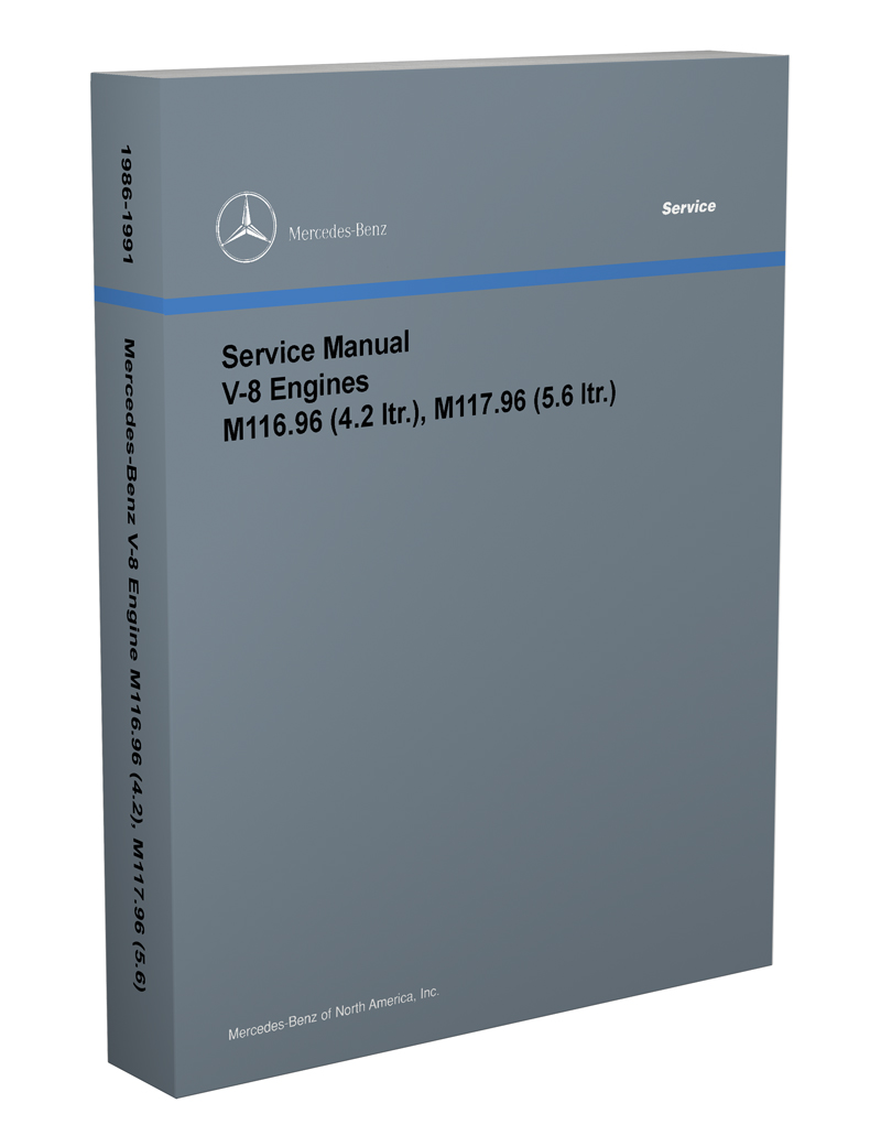 1986 1989 1990 1991 Mercedes Benz Engine Shop Service Repair Manual Book OEM