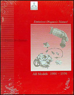 1986-1996 Mitsubishi Emissions Diagnosis Manual Original