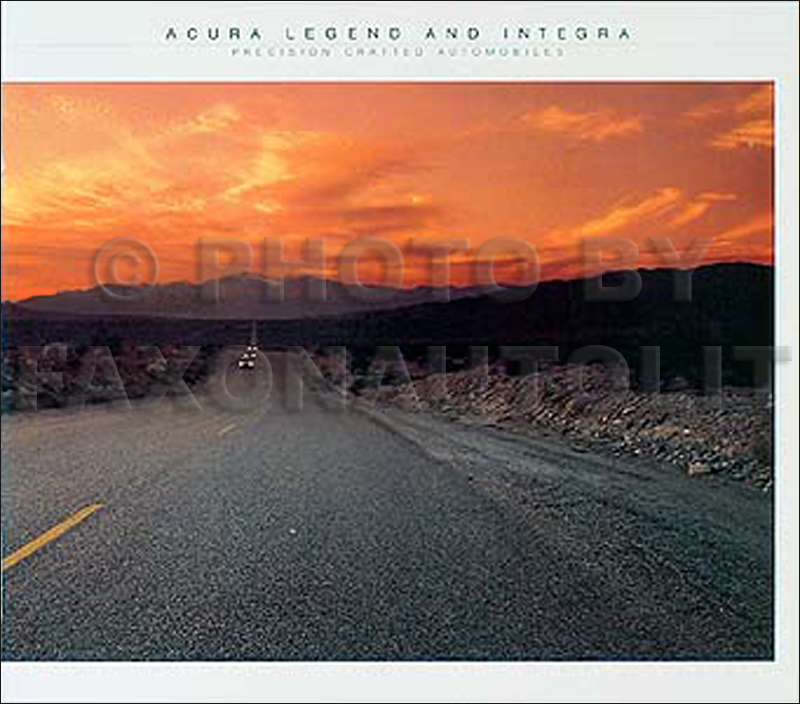 1986 Acura Legend and Integra Original Sales Catalog 86