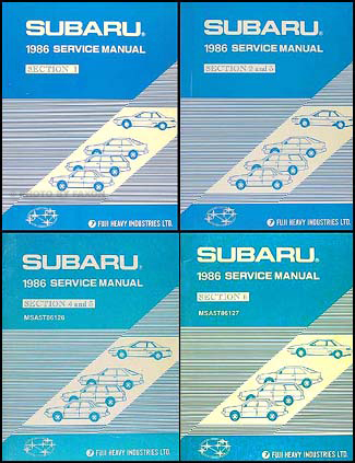 2004 subaru service manuals