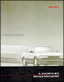 1987 Acura Legend Sedan Shop Manual Original