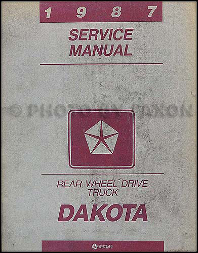 1987 Dodge Dakota Repair Manual Original