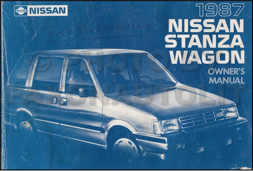 Nissan stanza wagon shop manual #2