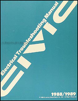 1988-1989 Honda Civic Electrical Troubleshooting Manual Original