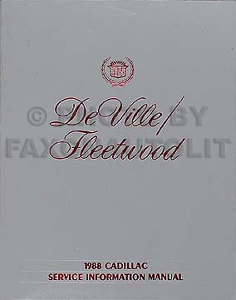 79 cadillac devill shop manual