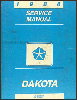 1988 Dodge Dakota Repair Manual Original 