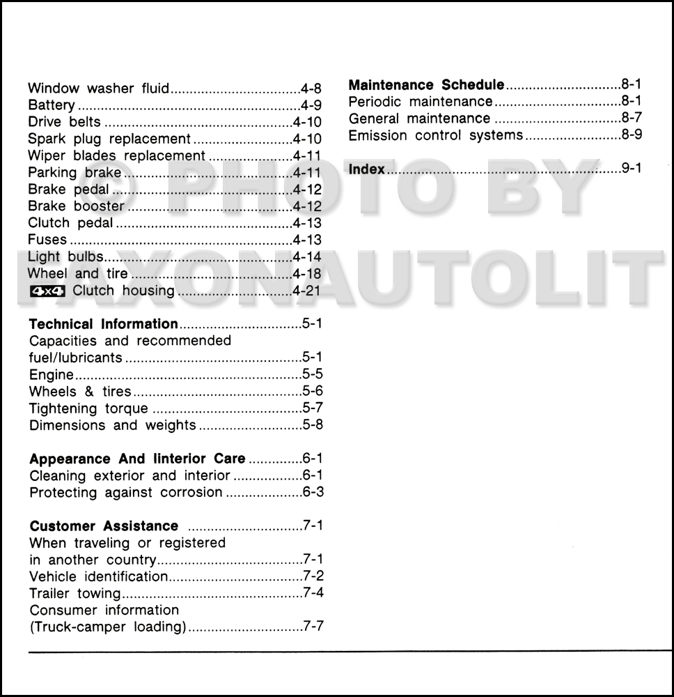 Nissan truck owner manual #4