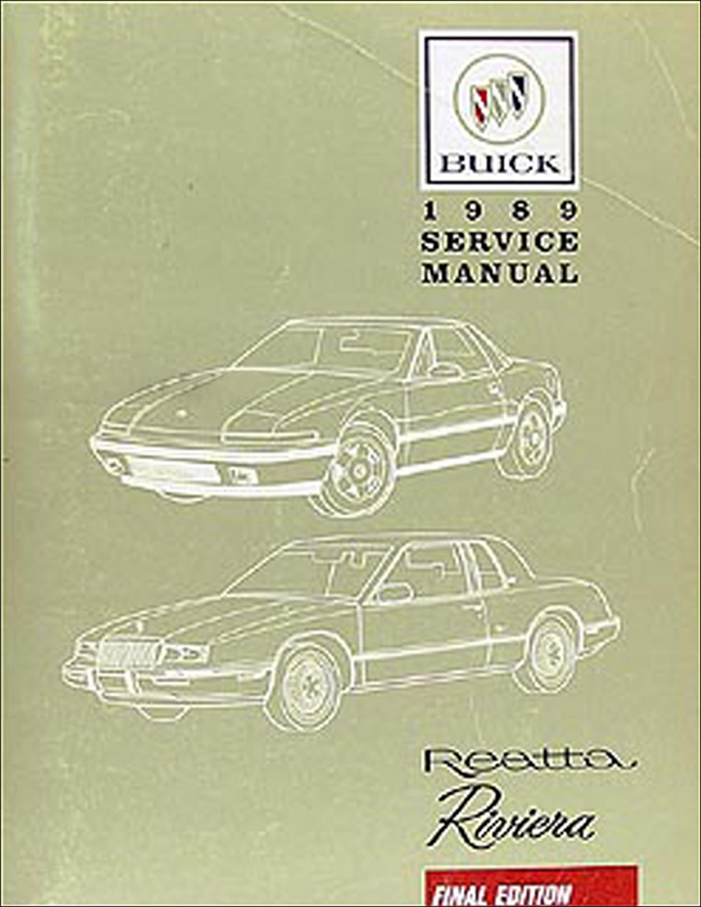 1989 Buick Riviera & Reatta Repair Shop Manual Original