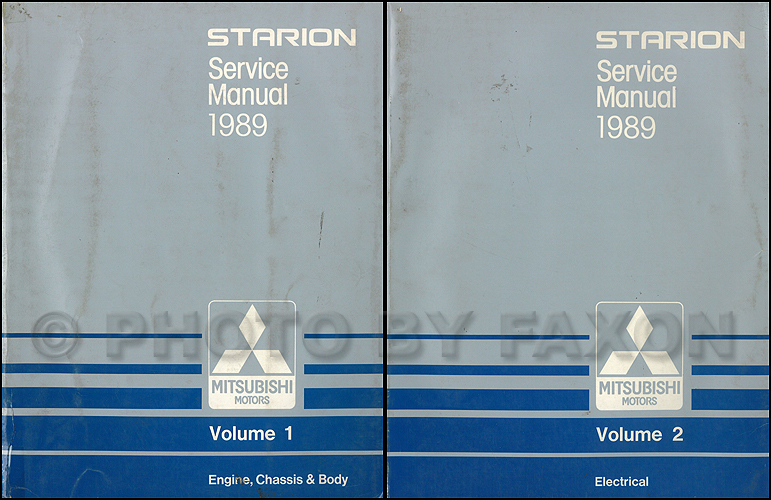 1988 Mitsubishi Starion Repair Manual Original 2 Vol. Set