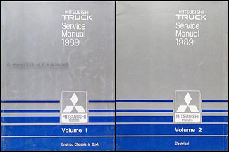 1989 Mitsubishi Truck Repair Manual Set Original
