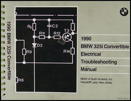 1990 BMW 325i Convertible Electrical Troubleshooting Manual BMW