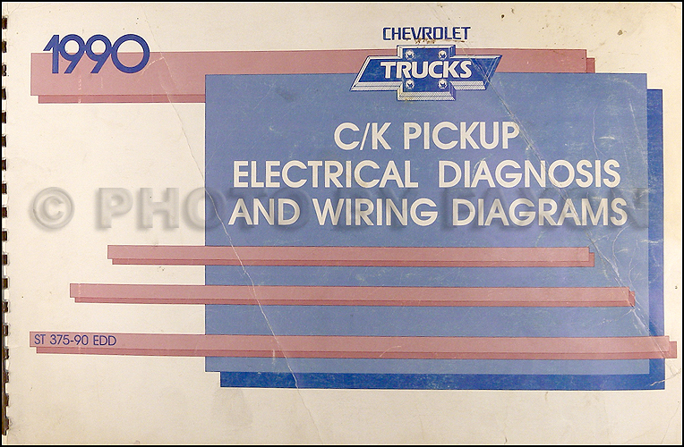 1990 Chevy C K Pickup Wiring Diagram Manual Original