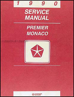 1990 Dodge Monaco & Eagle Premier Shop Manual Original