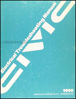 1990 Honda Civic Electrical Troubleshooting Manual Original 