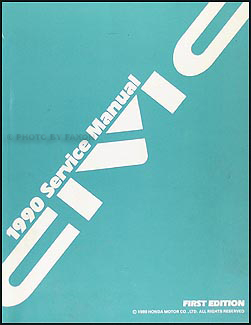 1990 Honda Civic Repair Manual Original 