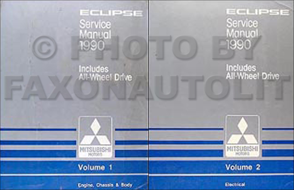 1990 Mitsubishi Van & Wagon Repair Manual 2 Volume Set Original