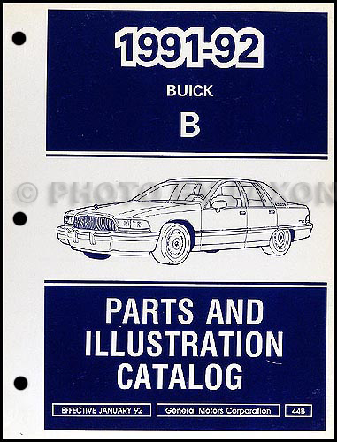 19911992 Buick Roadmaster Parts Book Original