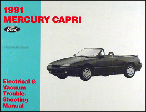 1991 Mercury Capri Xr2. 1991 Mercury Capri Electrical