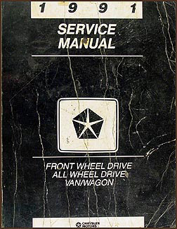 1991 Caravan, Town & Country, Voyager Van Repair Manual Original