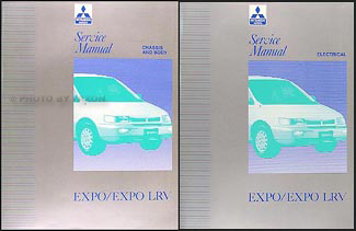 1992-1994 Mitsubishi Expo/Expo LRV Service Shop Manual Original 2 Volume Set