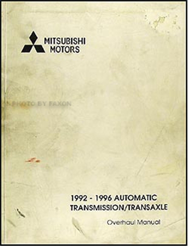 1992-1996 Mitsubishi Automatic Transmission Overhaul Manual