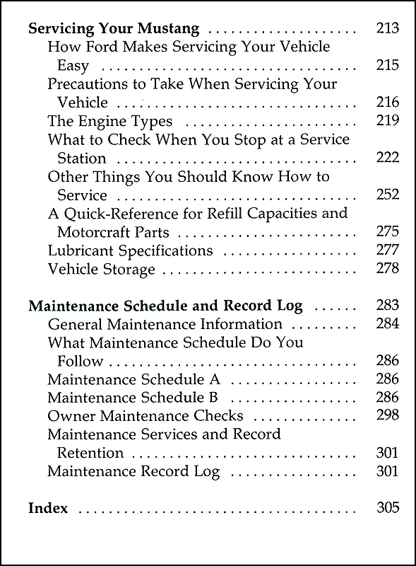 1971 mustang owner manual