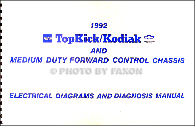 1992 Chevy Kodiak Gmc Topkick Wiring Diagram Manual 92