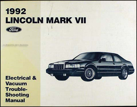 88 lincoln mark vii owners manual