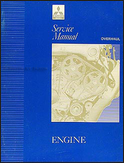 1992 Mitsubishi Engine Overhaul Manual Original 