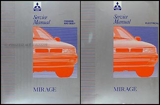 1992 Mitsubishi Mirage Repair Manual Set Original