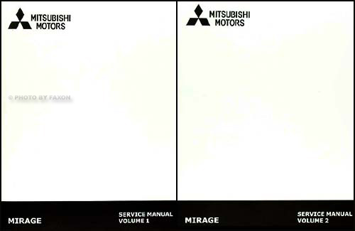 1993-1996 Mitsubishi Mirage Shop Manual Original SET 