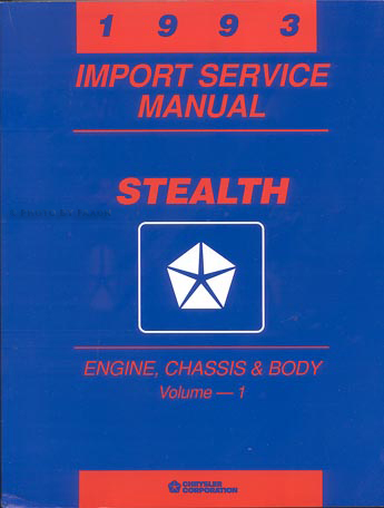 1993 Dodge Stealth Repair Shop Manual Original Set ES R T and turbo