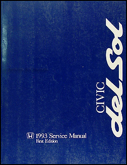 1993 Honda Civic del Sol Repair Shop Manual