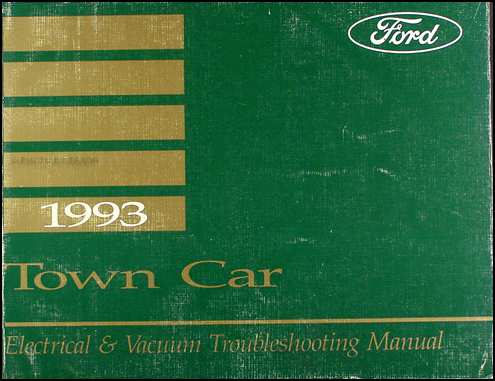 1992 lincoln towncar factory service manual