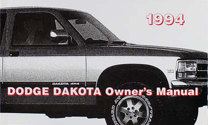 1994 Dodge Dakota Pickup Truck Original Owner's Manual Pack 