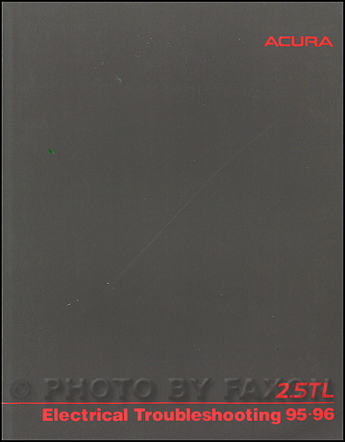 1995-1996 Acura 2.5 TL Electrical Troubleshooting Manual Original