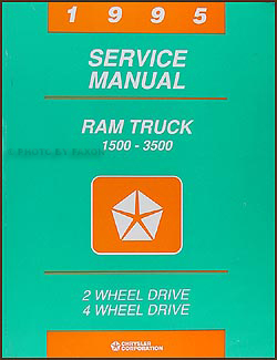 1995 Dodge Ram 1500-3500 Truck Shop Manual Original 