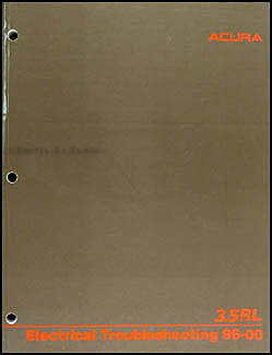 1996-2000 Acura 3.5 RL Electrical Troubleshooting Manual Original 