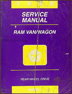 1996 Dodge Ram Van & Wagon Shop Manual Original B1500-B3500