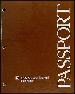 1996 Honda Passport Repair Manual Original 