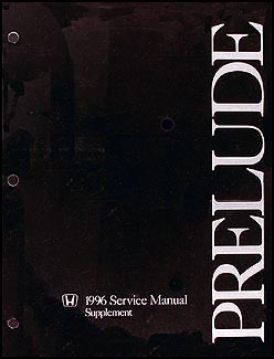 1996 Honda Prelude Repair Manual Supplement Original 