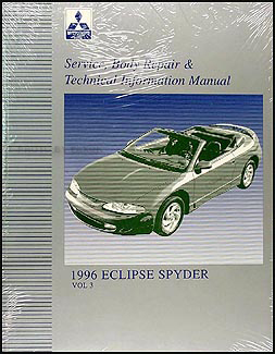1996 Mitsubishi Eclipse Spyder Technical Info and Body Manual Volume 3