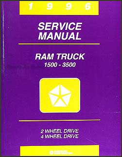 1996 Dodge Ram Truck Shop Manual Original 1500-2500-3500