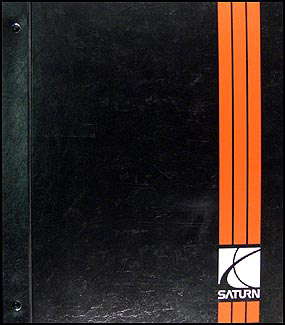 1995 Saturn Shop Manual Factory Original Binder 3 Vol. Set