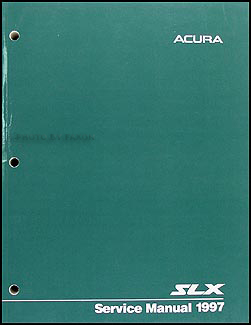 1997 Acura SLX Repair Shop Manual Original Acura