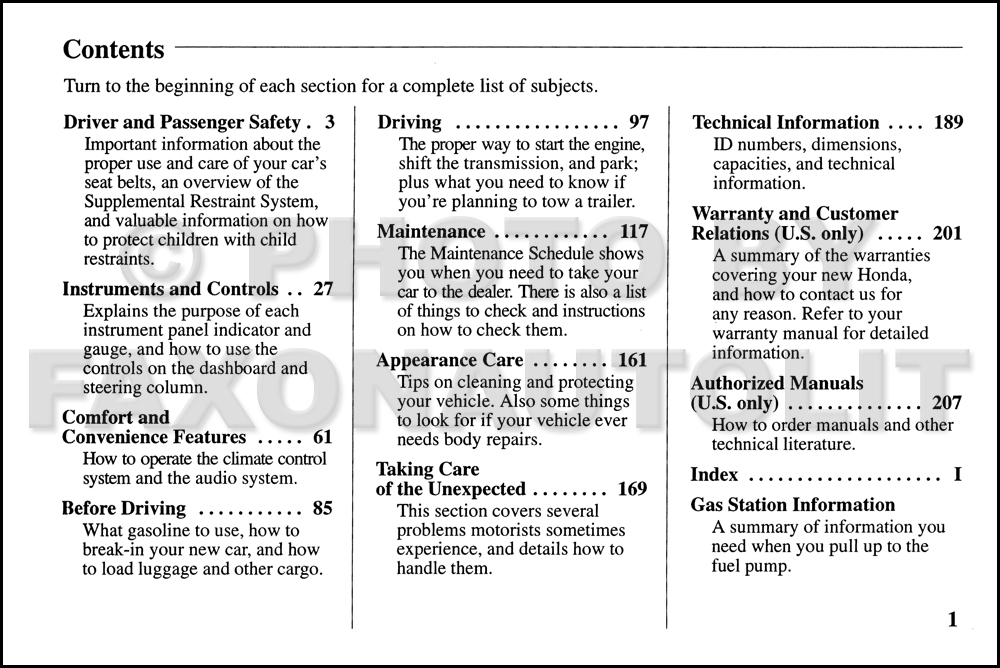 Honda accord wagon manual #6