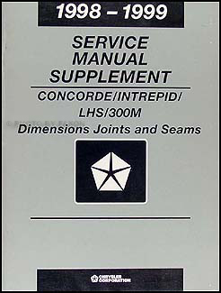 1998-1999 Concorde Intrepid LHS 300M Body Collision Manual Original